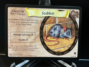 Harry Potter TCG Trading Card Game (2001) : Scabbers (Non-Holo) 24/80