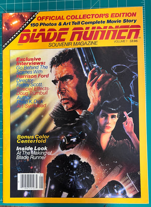 Blade Runner Souvenir Magazine #1 (1982 First Printing Ira Friedman)