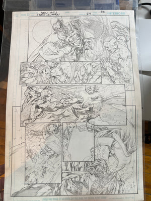 Green Lantern #24 Page 14 Original Art - Kyle Rayner Turns into Parallax! Ivan Reis Pencils