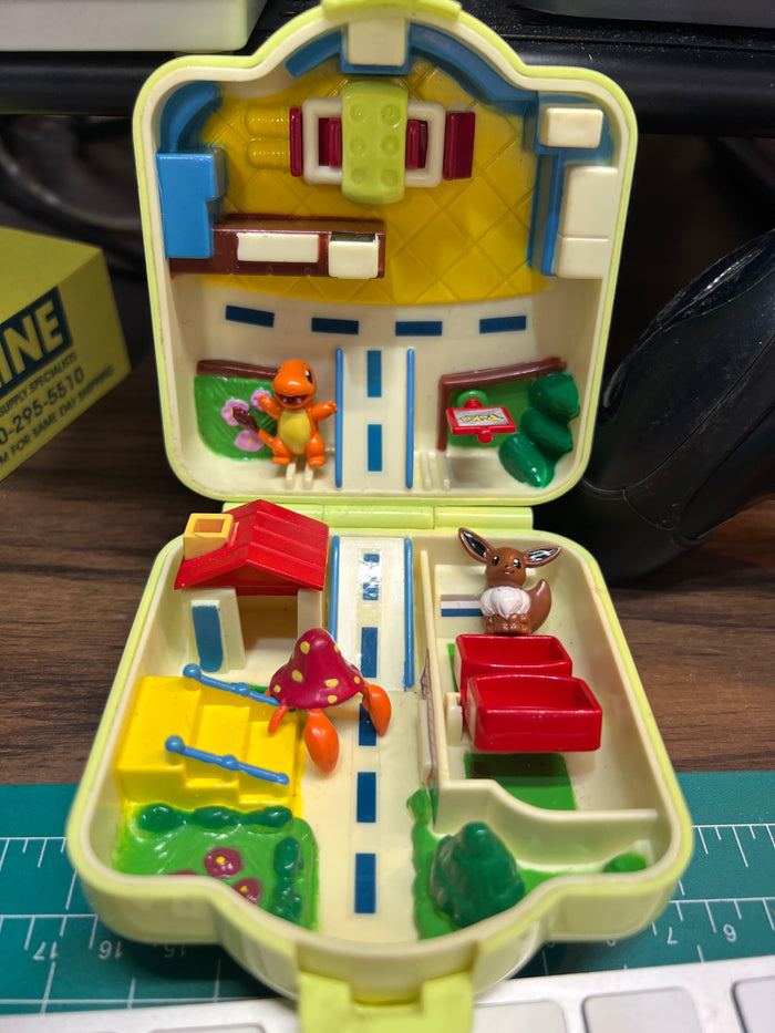 Vintage 1997 Pokemon (Polly Pocket / Mighty Max Style) Pokemon Center Playset