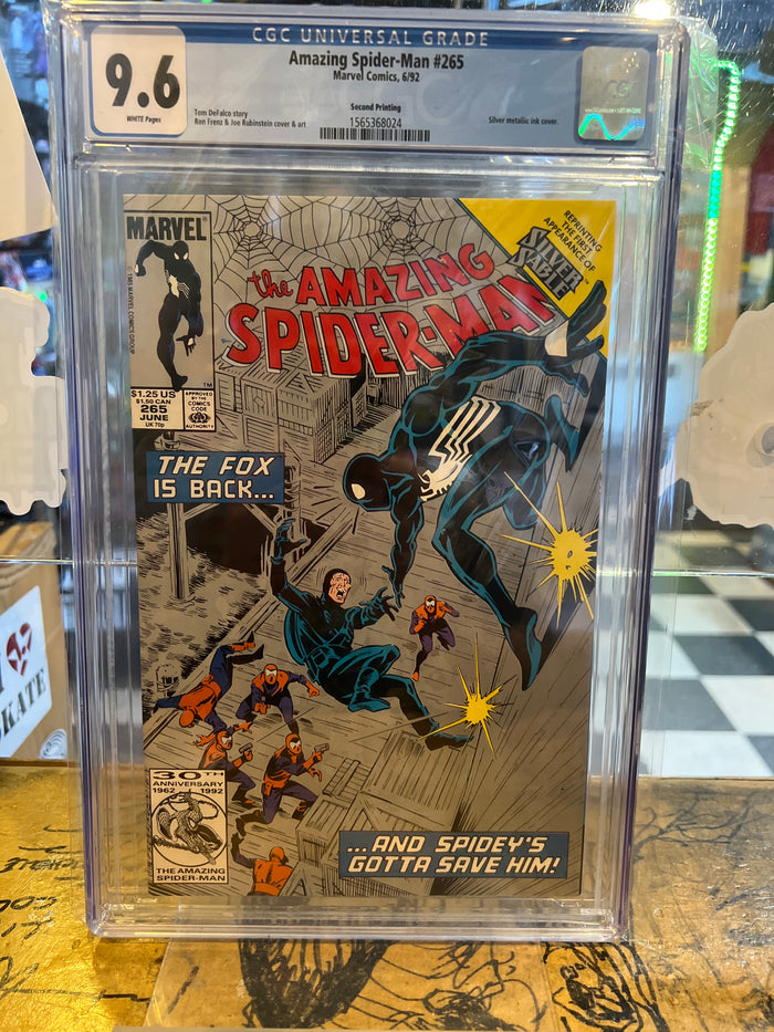 Amazing Spider-man #265 1st Silver Sable 2nd Printing CGC 9.6