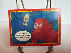 Masters of the Universe Trading Card Series (1984) : #38 "The Plan to Capture Man-At-Arms!"