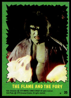 1979 Topps The Incredible Hulk #35 The Flame and the Fury