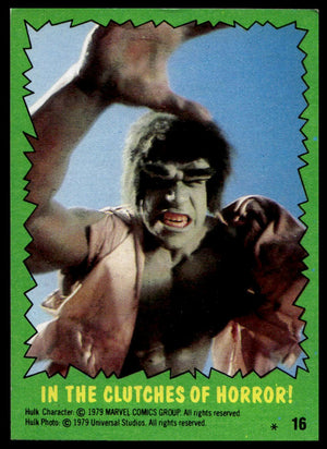 1979 Topps The Incredible Hulk #16 In the Clutches of Horror!