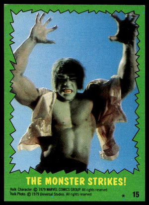 1979 Topps The Incredible Hulk #15 The Monster Strikes!
