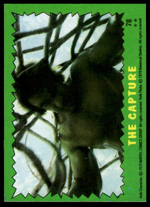 1979 Topps The Incredible Hulk #78 The Capture
