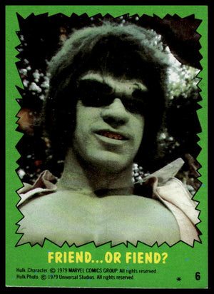 1979 Topps The Incredible Hulk #6 Friend...or Fiend?