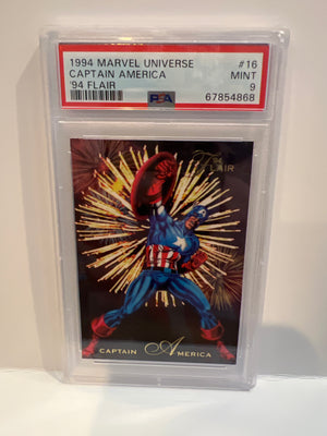 Fleer 1994 Captain America Graded 9 Mint PSA