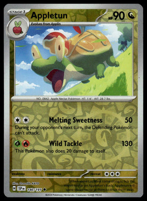Pokemon: SV08: Surging Sparks #140/191 Appletun
