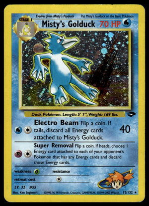 Pokemon : Gym Challenge #012/132 Misty's Golduck (Heavily Played)