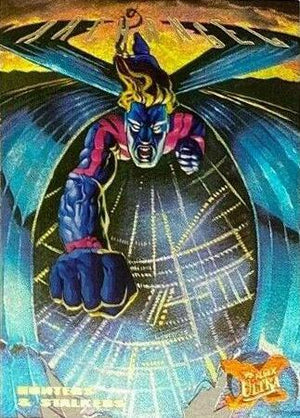 1995 Fleer Ultra X-Men :  Hunters & Stalkers Rainbow Foil Chase #9/9 Archangel