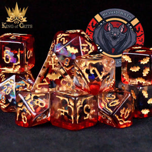 Dice Set (King Of Crits): Blood Bats & Beyond (x11 Dice Set)