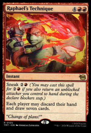 Magic The Gathering: Teenage Mutant Ninja Turtles #105 Raphael's Technique