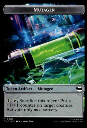 Magic The Gathering: Teenage Mutant Ninja Turtles #9 // 8 Mutagen // Food Double-Sided Token