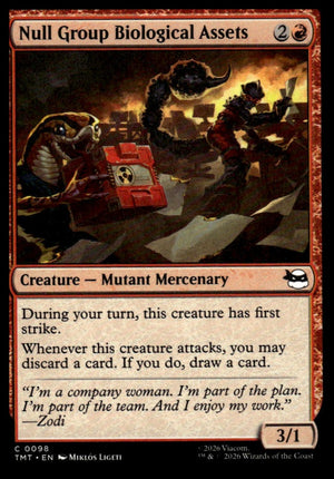 Magic The Gathering: Teenage Mutant Ninja Turtles #98 Null Group Biological Assets