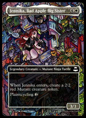 Magic The Gathering: Teenage Mutant Ninja Turtles #203 Jennika, Bad Apple Big Sister (Borderless)