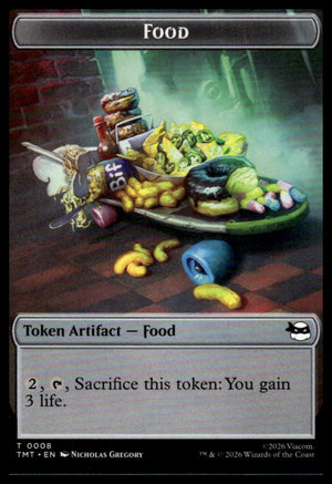 Magic The Gathering: Teenage Mutant Ninja Turtles #4 // 8 Insect Warrior // Food Double-Sided Token