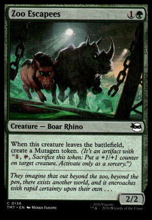 Magic The Gathering: Teenage Mutant Ninja Turtles #138 Zoo Escapees