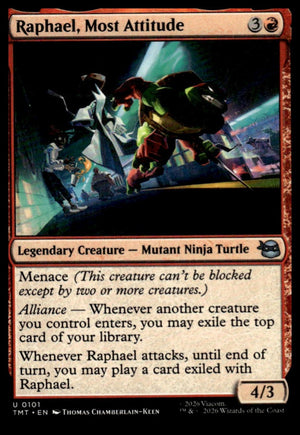Magic The Gathering: Teenage Mutant Ninja Turtles #101 Raphael, Most Attitude