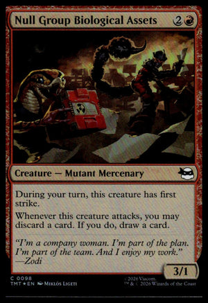 Magic The Gathering: Teenage Mutant Ninja Turtles #98 Null Group Biological Assets