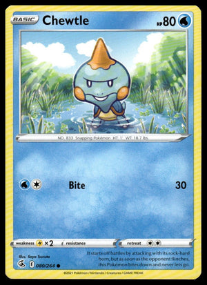 Pokemon SWSH08: Fusion Strike #080/264 Chewtle