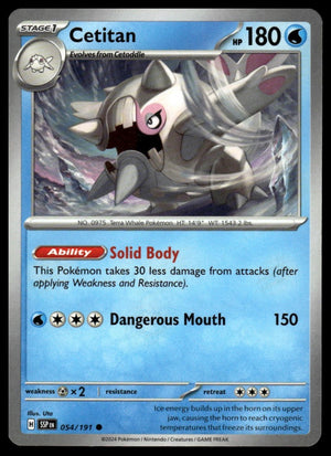 Pokemon SV08: Surging Sparks #054/191 Cetitan