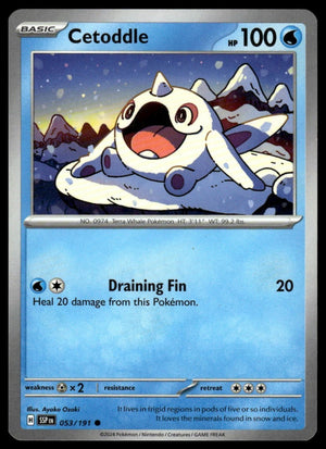 Pokemon SV08: Surging Sparks #053/191 Cetoddle