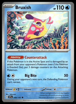 Pokemon SV08: Surging Sparks #049/191 Bruxish