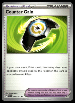 Pokemon : #169/191 Prize Pack Series Cards Counter Gain Uncommon