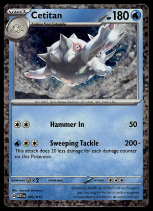Pokemon : #005/015 McDonald's Promos 2023 Cetitan Promo, Holo