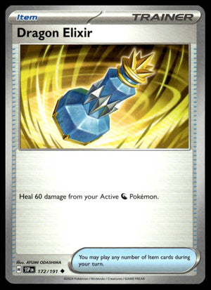 Pokemon : #172/191 SV08: Surging Sparks Dragon Elixir Uncommon