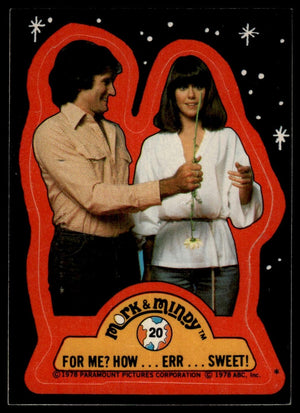 1978 Topps Mork & Mindy #20 For Me? How ... Err ... Sweet! Stickers