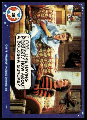 1978 Topps Mork & Mindy #28 I feel like having dessert!