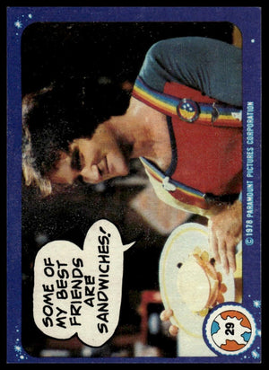 1978 Topps Mork & Mindy #29 Some of my best friends are sandwiches!