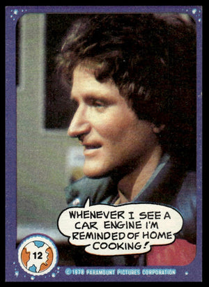1978 Topps Mork & Mindy #12 Whenever I see a car engine