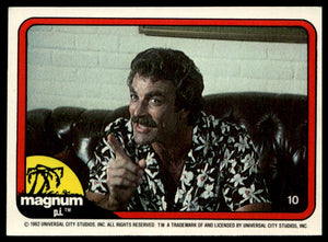 1983 Donruss Magnum P.I. #10 "Higgins, you amaze me. How do you know about...