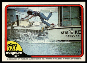 1983 Donruss Magnum P.I. #19 Wouldn't you know, T.C. dropped me off...
