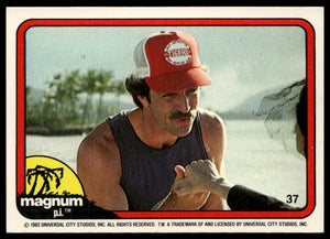 1983 Donruss Magnum P.I. #37 (preparing to kiss hand)
