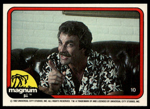 1983 Donruss Magnum P.I. #10 "Higgins, you amaze me. How do you know about...
