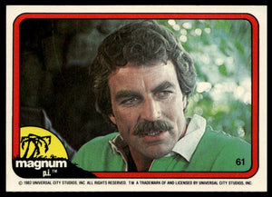 1983 Donruss Magnum P.I. #61 (green shirt with white collar)