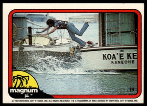 1983 Donruss Magnum P.I. #19 Wouldn't you know, T.C. dropped me off...
