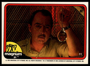 1983 Donruss Magnum P.I. #11 "Well, Magnum, to be perfectly honest with you...