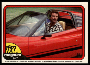 1983 Donruss Magnum P.I. #25 (in driver's seat)