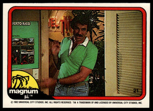1983 Donruss Magnum P.I. #21 I carefully opened the door and stepped in.