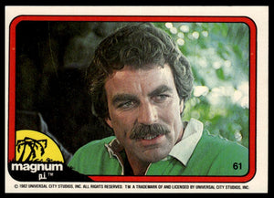 1983 Donruss Magnum P.I. #61 (green shirt with white collar)