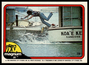 1983 Donruss Magnum P.I. #19 Wouldn't you know, T.C. dropped me off...