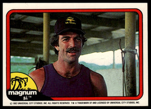 1983 Donruss Magnum P.I. #51 (driving, white shirt)