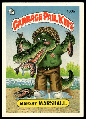 1986 Topps Garbage Pail Kids Series 3 #100b Marshy Marshall