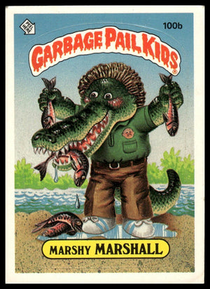 1986 Topps Garbage Pail Kids Series 3 #100b Marshy Marshall