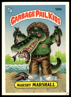 1986 Topps Garbage Pail Kids Series 3 #100b Marshy Marshall